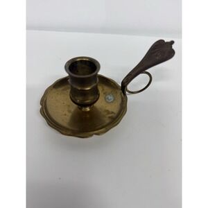Gallery Originals 1984 Shelburne Museum Brass Chamber ‎ Candlestick Holder